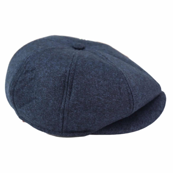 Mens 8 Panel Peaky Blinders Hat - Navy