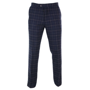 Cavani Shelby – Mens Classic Tweed Check Vintage Peaky Blinders Trousers