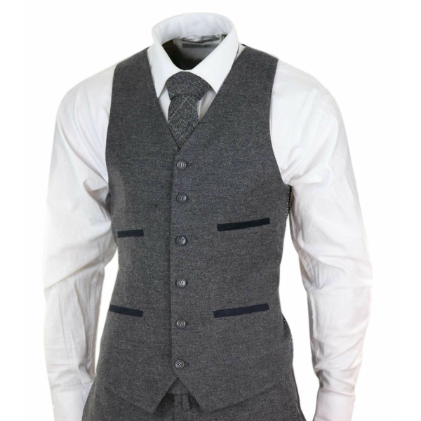 Mens Grey Wool Suit