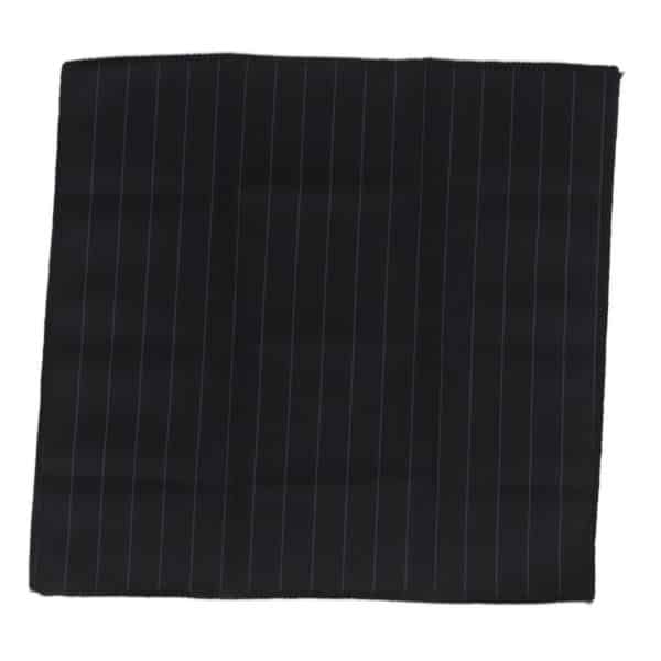 Mens Tie and Hankie Set - Black Stripe STZ42, One Size