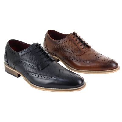 Mens Oxford Shoes with Modern Pattern