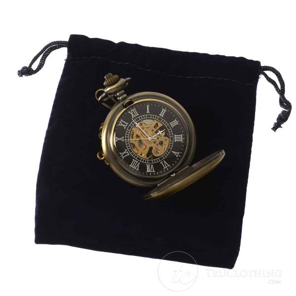 Automatic Mechanical Vintage Pocket Watch-Gold