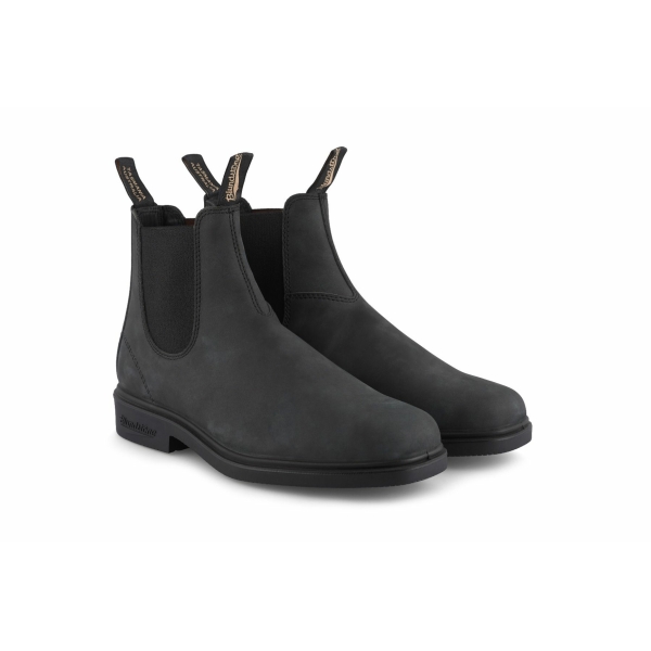 Blundstone 1308 Rustic Black Leather Chiesel Toe Chelsea Boot