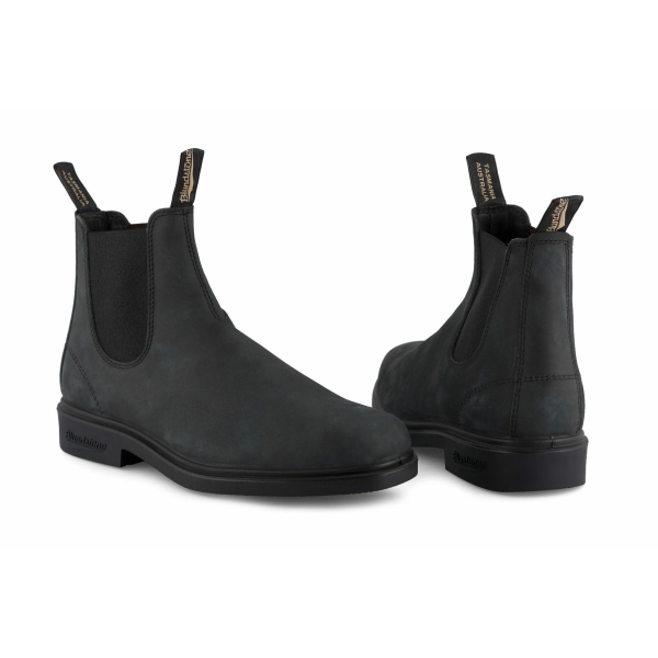 Blundstone 1308 Rustic Black Leather Chiesel Toe Chelsea Boot