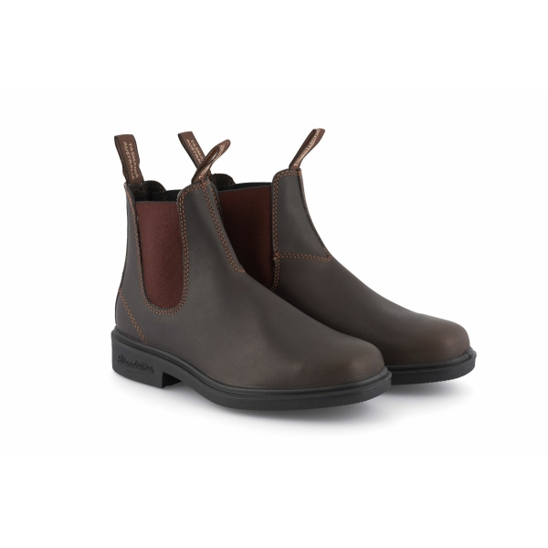 Blundstone 062 Stout Brown Leather Chiesel Toe Chelsea Boot