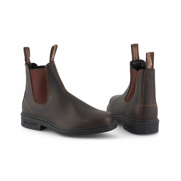 Blundstone 062 Stout Brown Leather Chiesel Toe Chelsea Boot