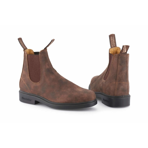 Blundstone 1306 Rustic Brown Chisel Toe Australian Chelsea Boots