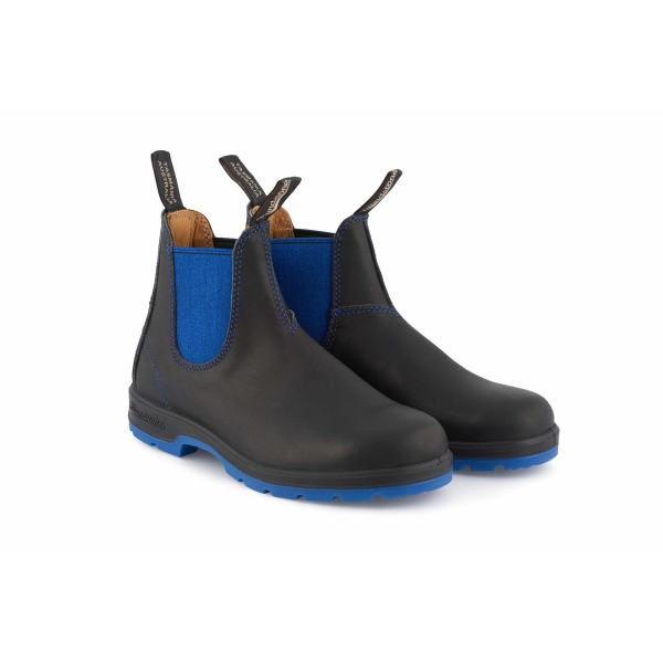 Blundstone 1403 Heritage Black Blue Leather Chelsea Boots