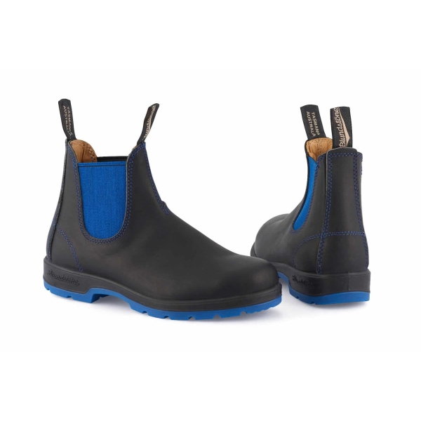 Blundstone 1403 Heritage Black Blue Leather Chelsea Boots