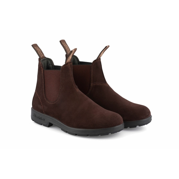 Blundstone 1458 Brown Suede Chelsea Boots