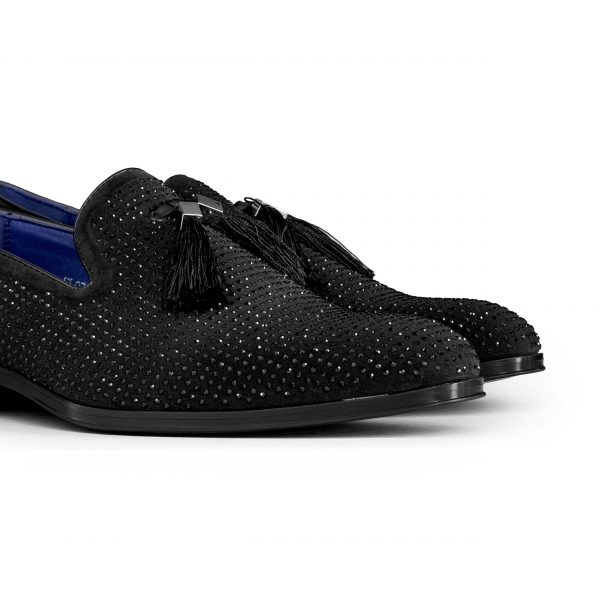 Mens Diamond Dancing Shoes with Tassels