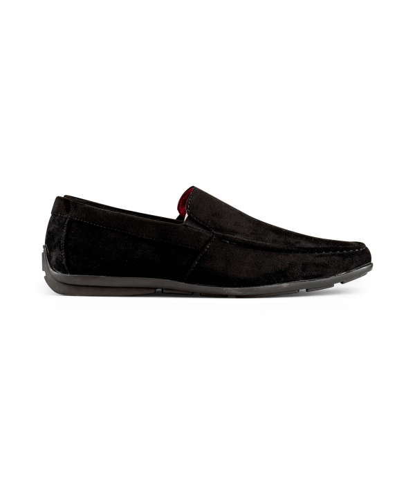 Mens Suede Square Toe Slip On Shoes