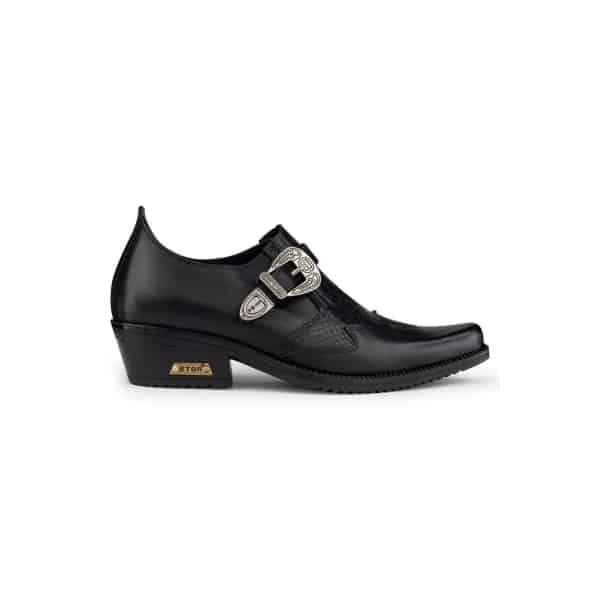 Mens Real Leather Riding Shoes with Buckle