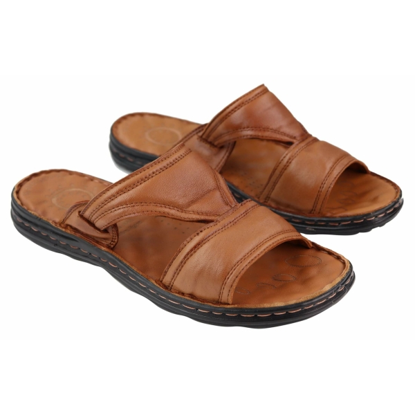 Mens Nappa Leather Slip On Sandals