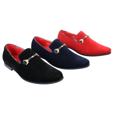 Mens Slip-On Buckle Shoes