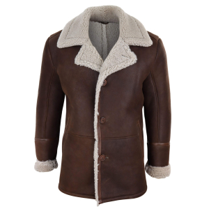 Mens Brown Sheepskin Jacket