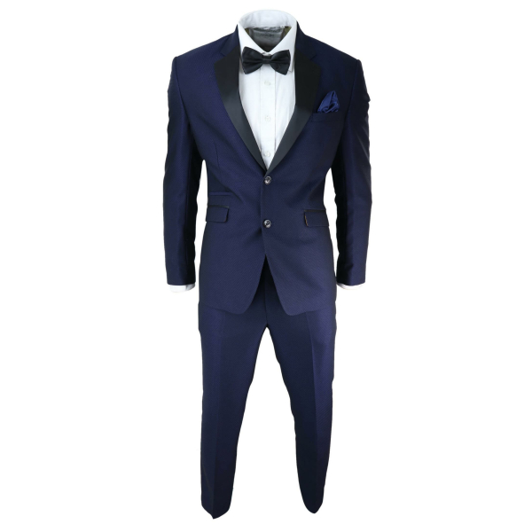 Mens Blue Tuxedo Dinner Suit