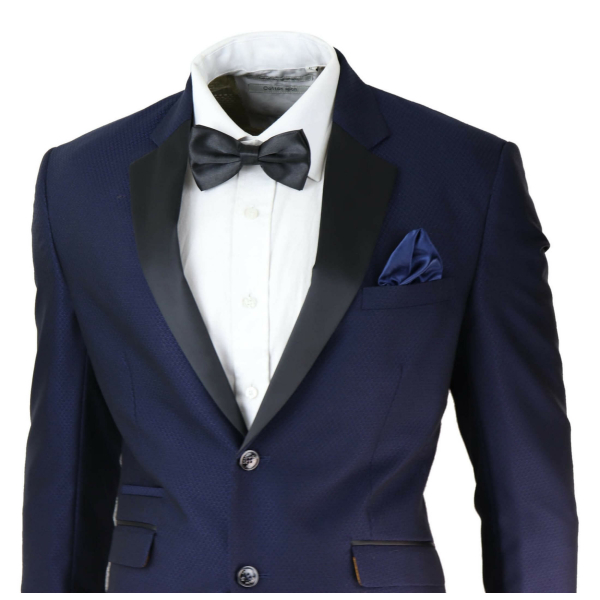 Mens Blue Tuxedo Dinner Suit