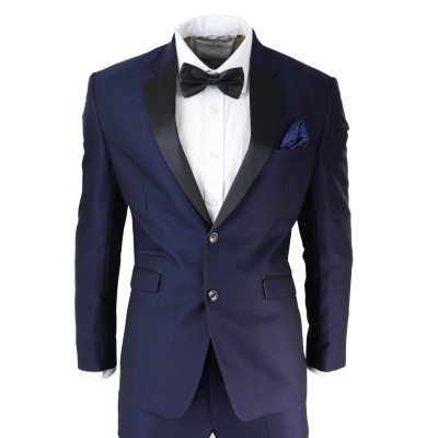 Mens Blue Tuxedo Dinner Suit