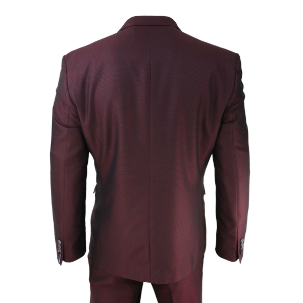 Mens Wine Tuxedo Dinner Suit