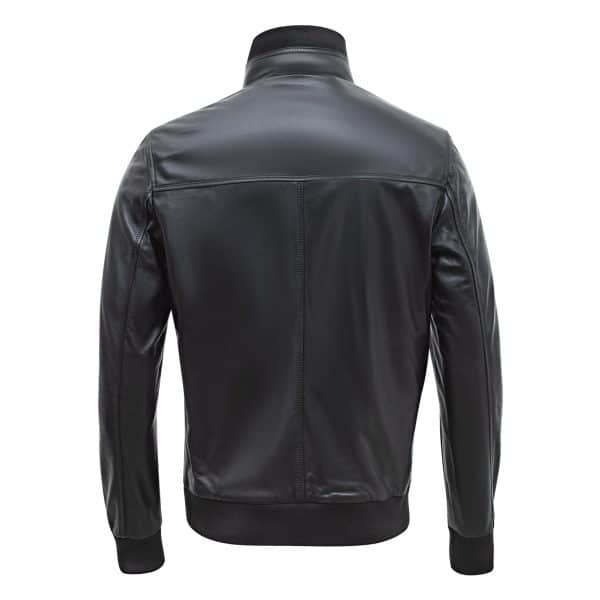 Happy Gentleman B109 - Lamb Leather Bomber Jacket for Men - Tailored Fit