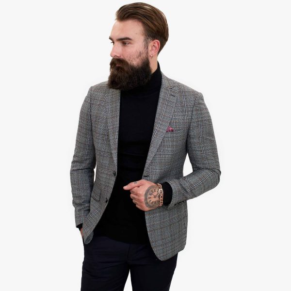 Happy Gentleman ELEGANTE Wool 3 Piece Suit with a Contrasting Brown Waistcoat