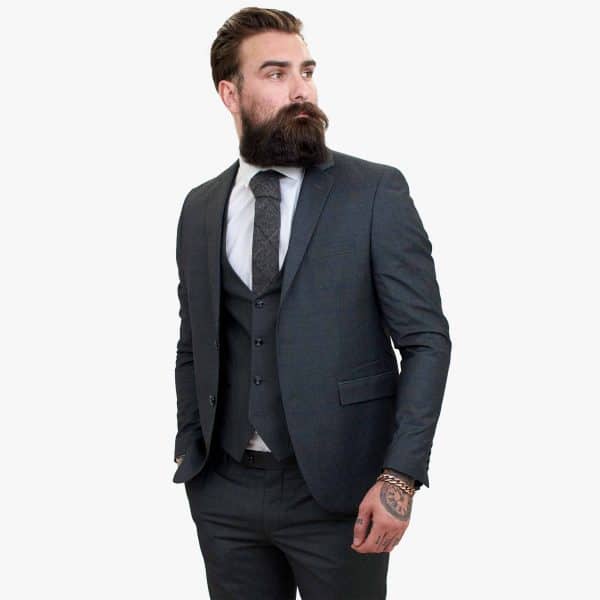 Happy Gentleman GRINGO Grey 3 Piece Wool Suit