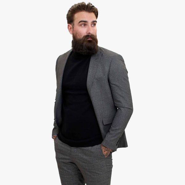 Happy Gentleman PIACERE Wool Grey 3 Piece Suit with Tailored Fit