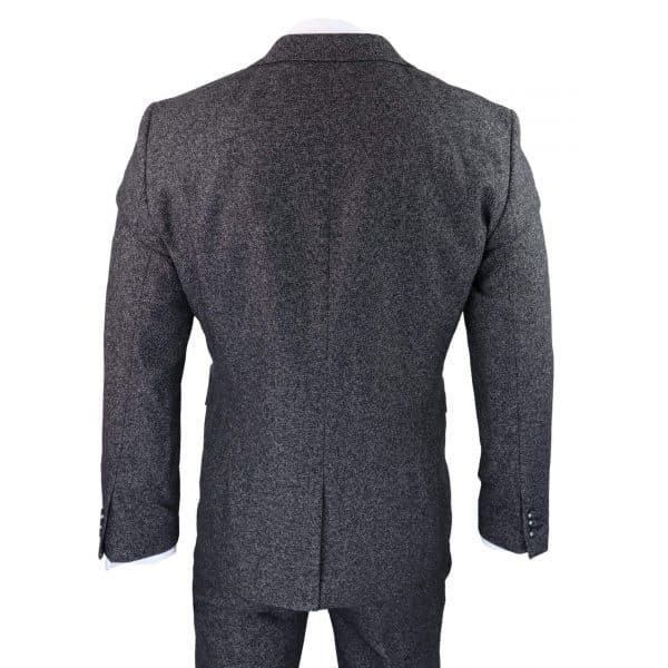 Men's Charcoal-Grey 3 Piece Suit