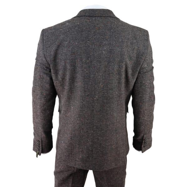 Men's Brown Tweed 3 Piece Suit