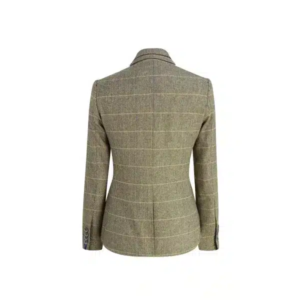 Womens Tan Brown Tweed Blazer