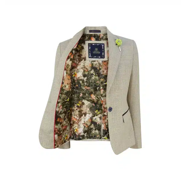 Ladies Tweed Cream Blazer