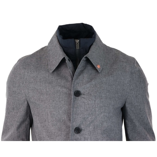 Mens Brando Mac Grey Overcoat