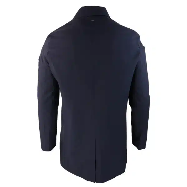 Mens Brando Navy Overcoat