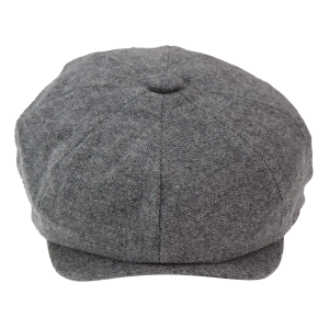 Mens 8 Panel Newsboy Cap – Cavani Martez – Dark Grey