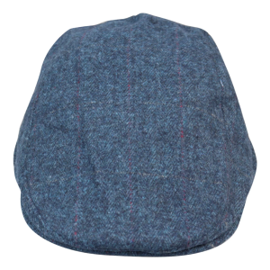 Mens Grandad Baker Flat Blue Cap 8 Panel Tweed Vintage Classic Smart Casual 1920s