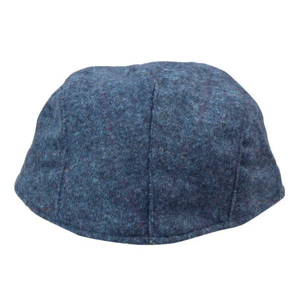 Mens Grandad Baker Flat Blue Cap 8 Panel Tweed Vintage Classic Smart Casual 1920s