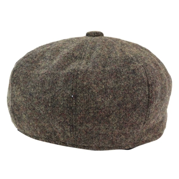 8-Panel Brown Cap with Razor Blade