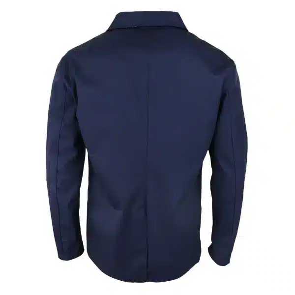 Mens Mid Length Overcoat Jacket Light Weight Smart Casual Navy Mac