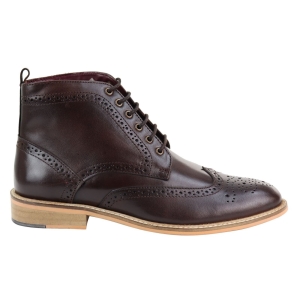 Mens Brogue Ankle Boots Brown