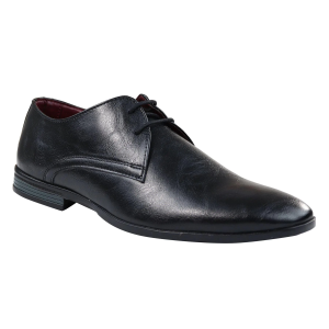 Mens Classic Black Laced Leather Shoes Smart Casual Formal Plain Simple