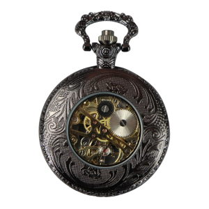 Automatic Mechanical Vintage Pocket Watch Black Color