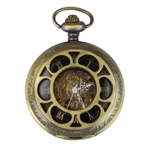 Gold Color Vintage Mechanical Pocket Watch