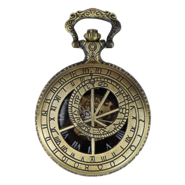 Automatic Mechanical Vintage Pocket Watch Gold Color