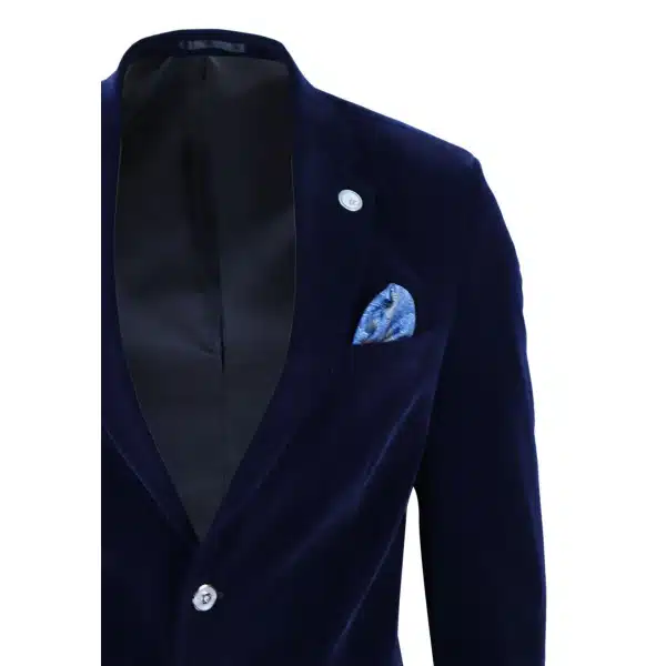 Mens Velvet Blazer Suit Jacket 2 Button Dinner Smart Casual Formal Tailored Fit