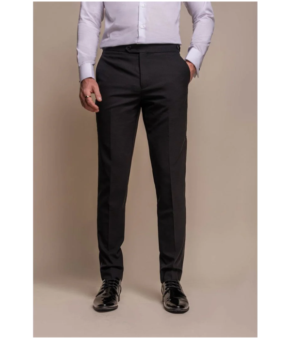 Aspen - Men's Black Tuxedo 2 Piece Wedding Suit