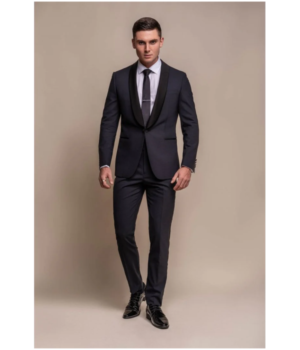 Aspen - Men's Navy Tuxedo 2 Piece Wedding Suit