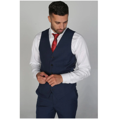 Calvin - Men's Navy Waistcoat