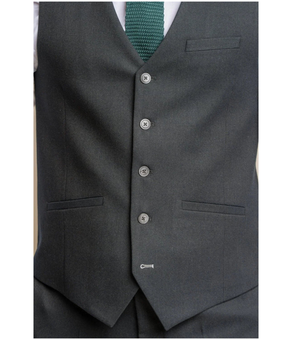 Furious - Men's Dark Olive Formal Waistcoat