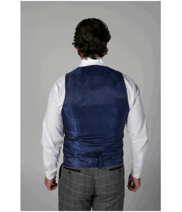 Harris - Men's Grey Tweed Waistcoat